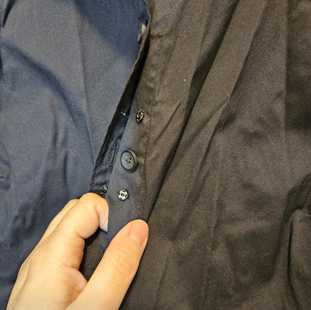 Universal Standard Black Button Down Blouse - image 8